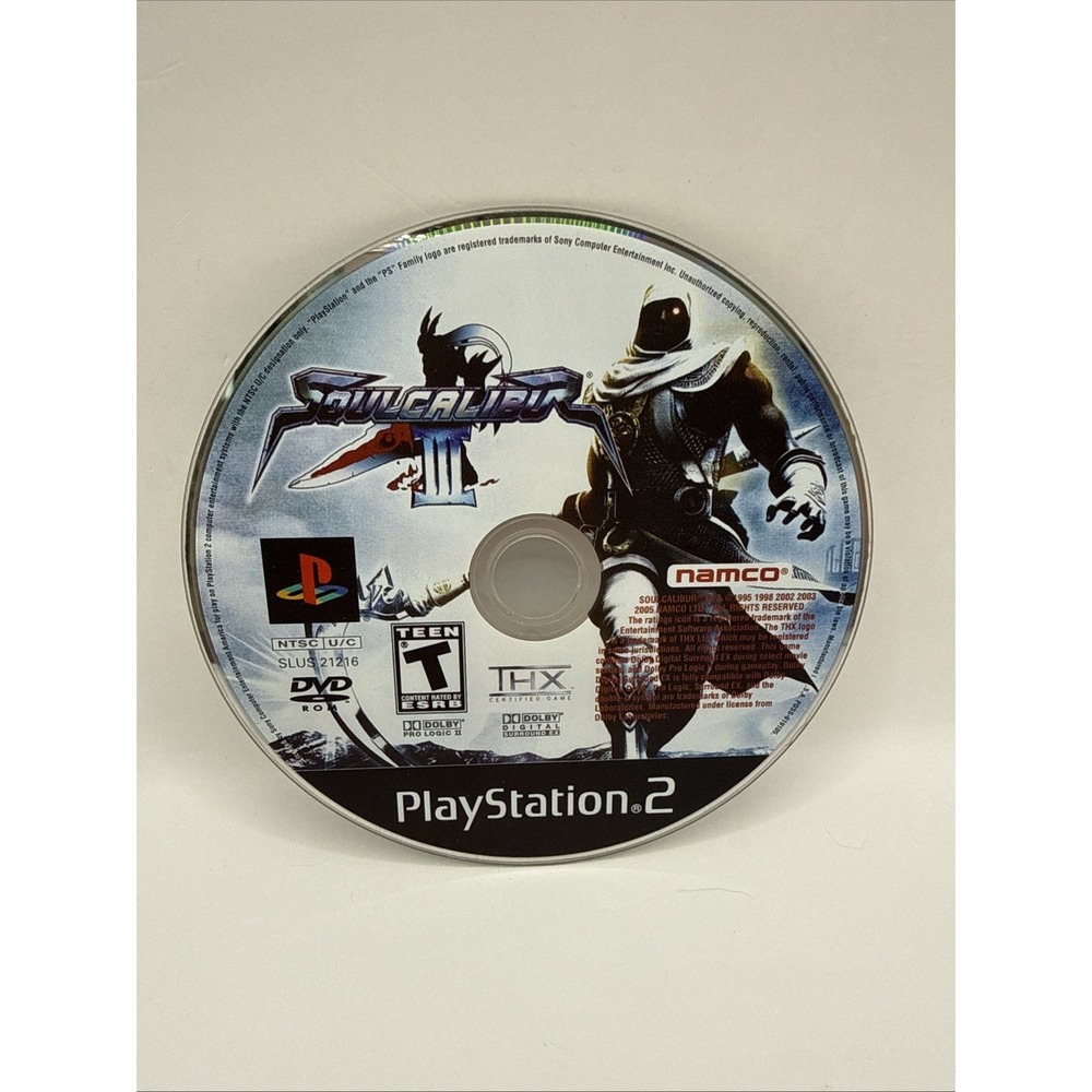Soul Calibur III (Sony PlayStation 2), PS2 - DISC ONLY - Tested